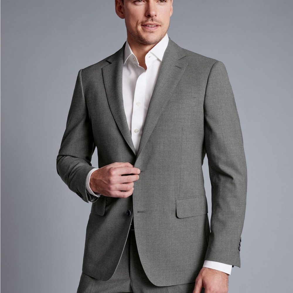 Charles Tyrwhitt Gray Tailored  Jacket